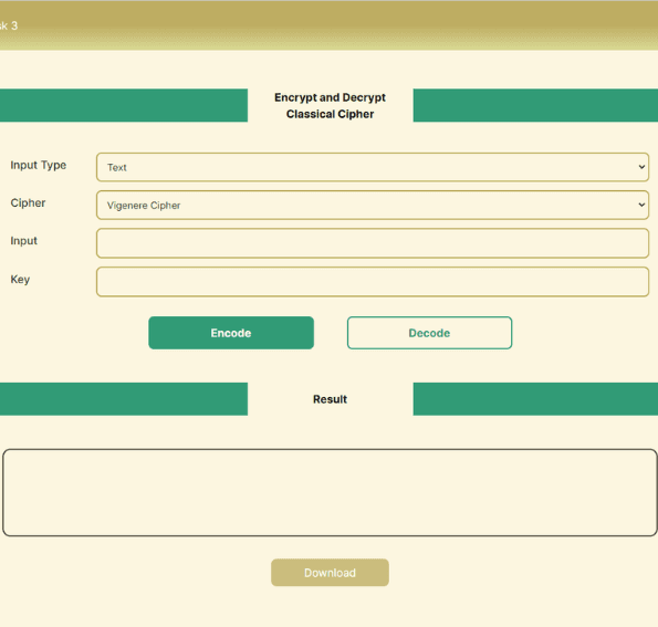 cryptography and coding web app